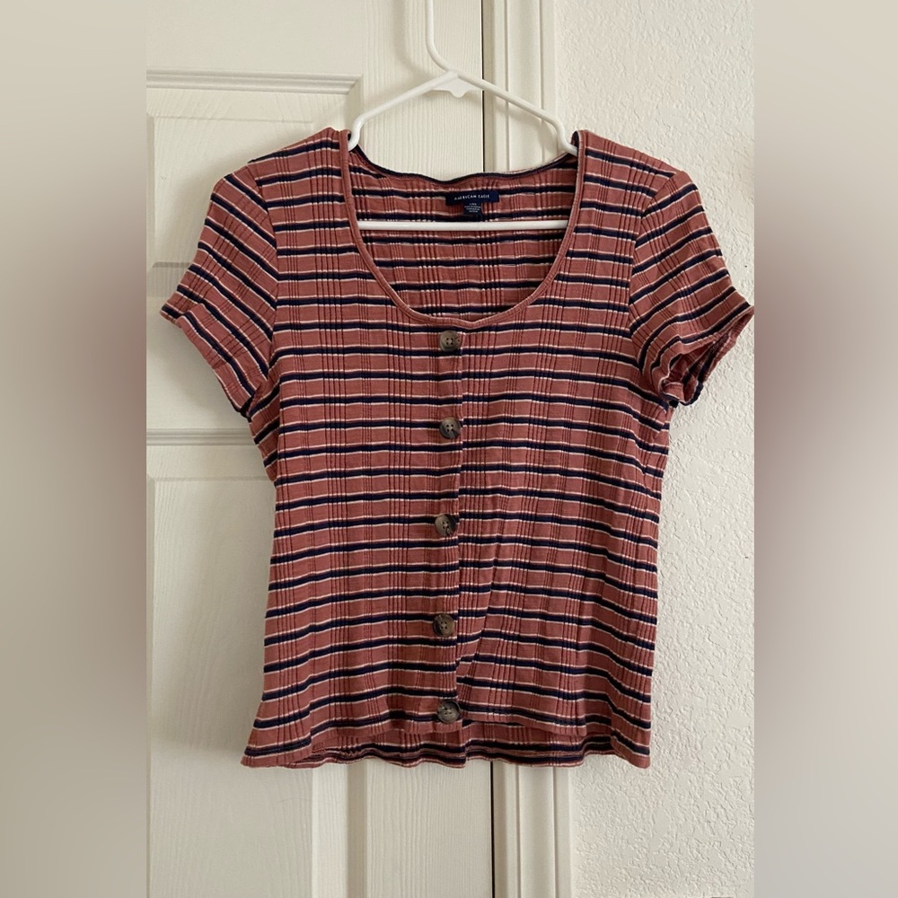 American eagle stripped shirt